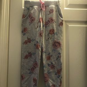 floral girl joggers